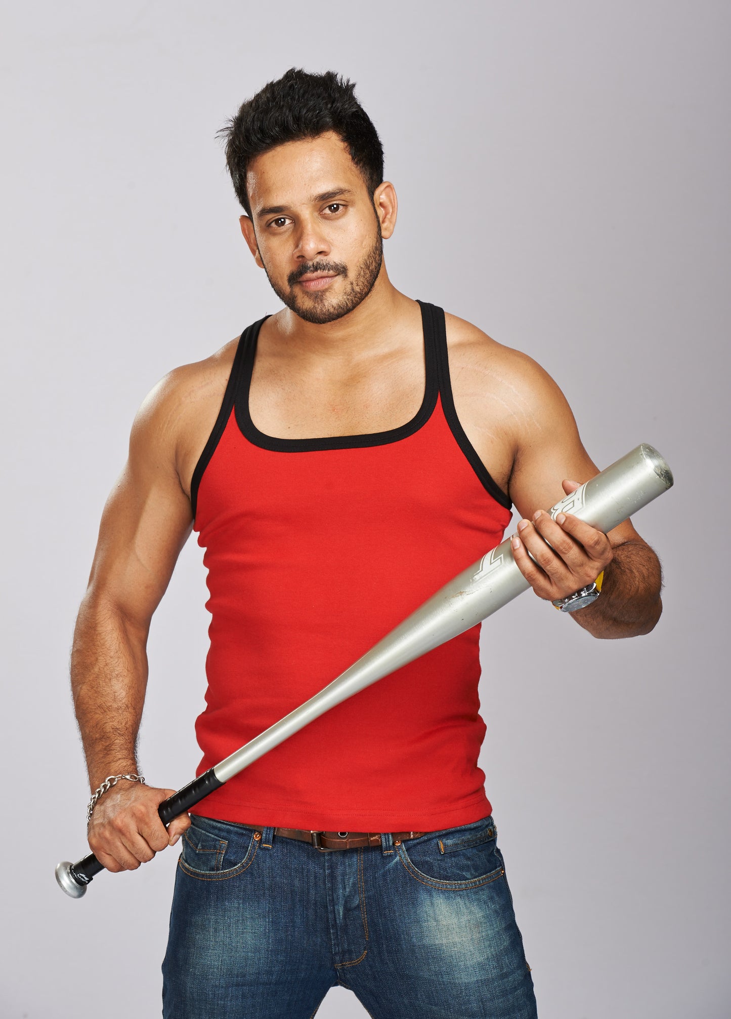 Combed Cotton Assorted Colour Gym Vest RN